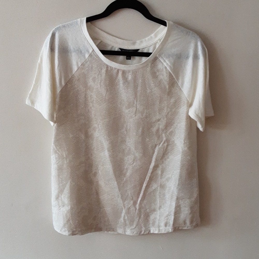 Banana Republic Snakeskin Print Tee Size Small